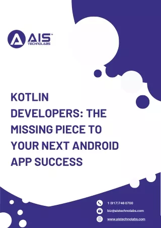 Kotlin Developers The Missing Piece to Your Next Android App Success