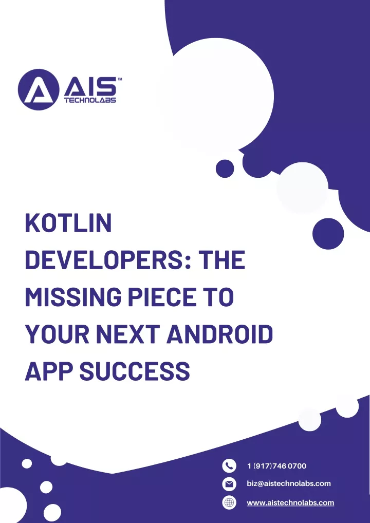 kotlin developers the missing piece to your next