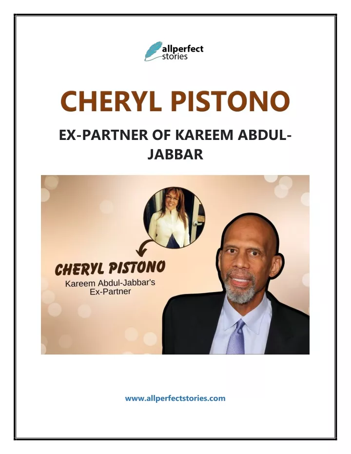 ex partner of kareem abdul jabbar