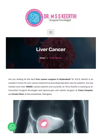 Liver Cancer Surgeon in Hyderabad