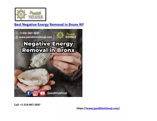 Best Negative Energy Removal in Bronx NY