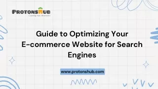 Guide to Optimizing Your E-commerce Website for Search Engines | Protonshub