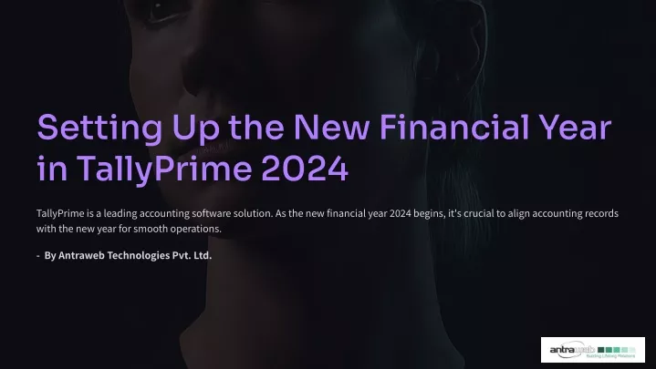 setting up the new financial year in tallyprime