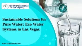 Eco Water Systems in Las Vegas