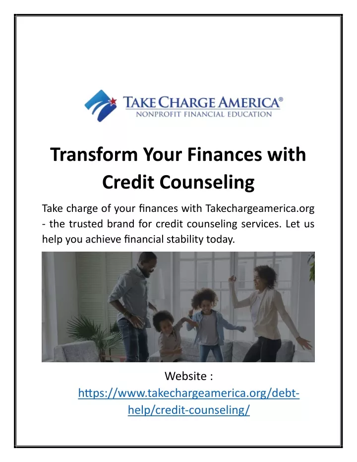 transform your finances with credit counseling