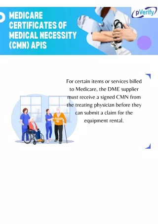 Patient’s Medicare Certificate of Medical Necessity API