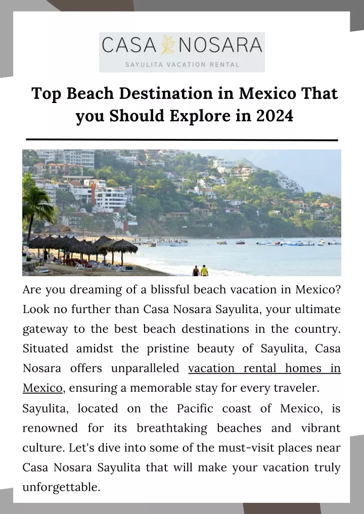 top beach destination in mexico that you should