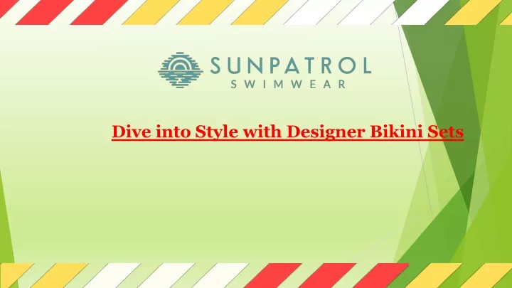 dive into style with designer bikini sets