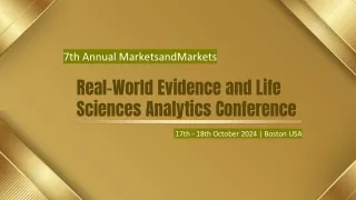 Real-World Evidence and Life Sciences Analytics