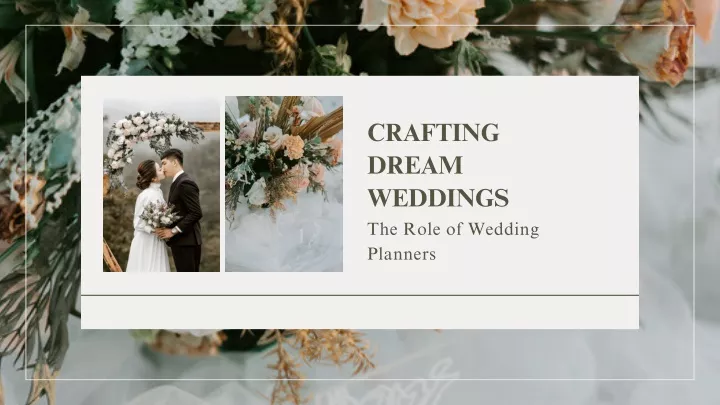 crafting dream weddings