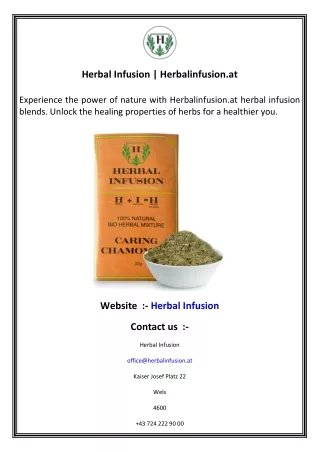 Herbal Infusion   Herbalinfusion.at