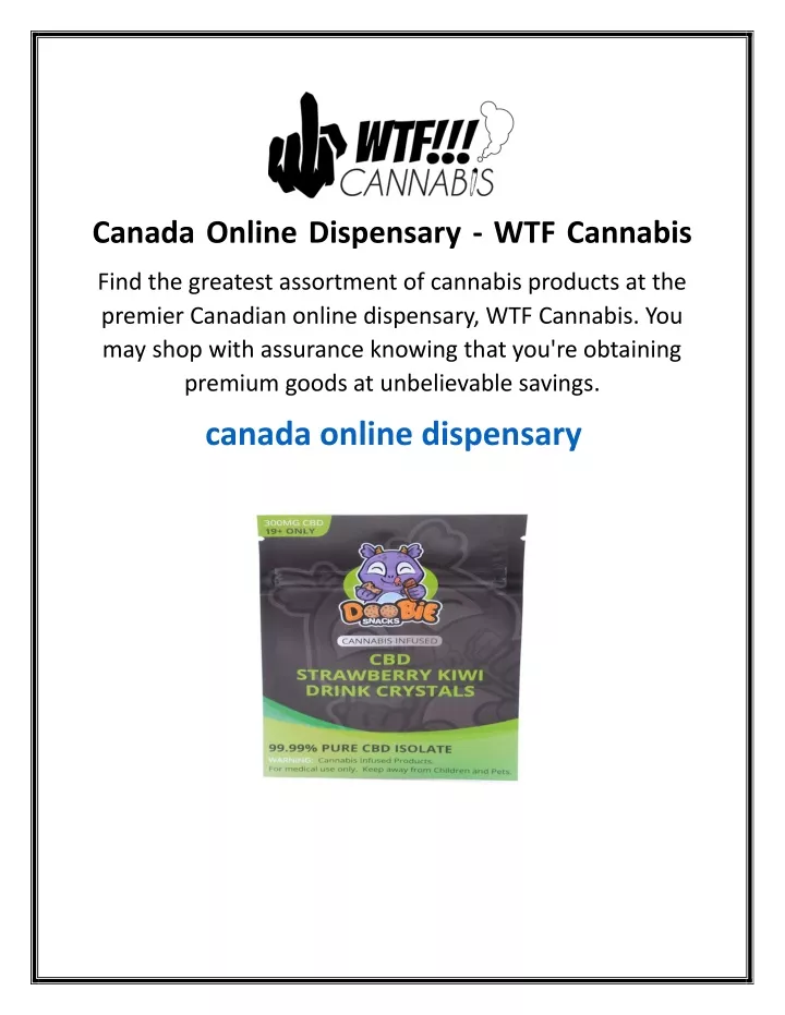 canada online dispensary wtf cannabis
