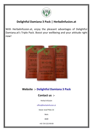 Delightful Damiana 3 Pack   Herbalinfusion.at