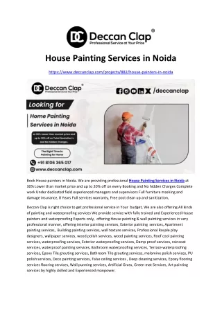 House Painting Services in Noida
