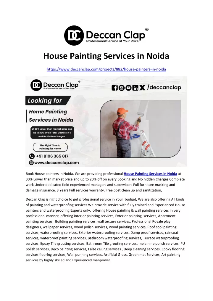 house painting services in noida