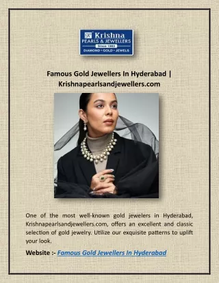 Famous Gold Jewellers In Hyderabad | Krishnapearlsandjewellers.com