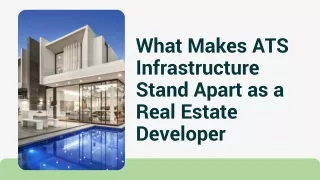 What Makes ATS Infrastructure Stand Apart as a Real Estate Developer