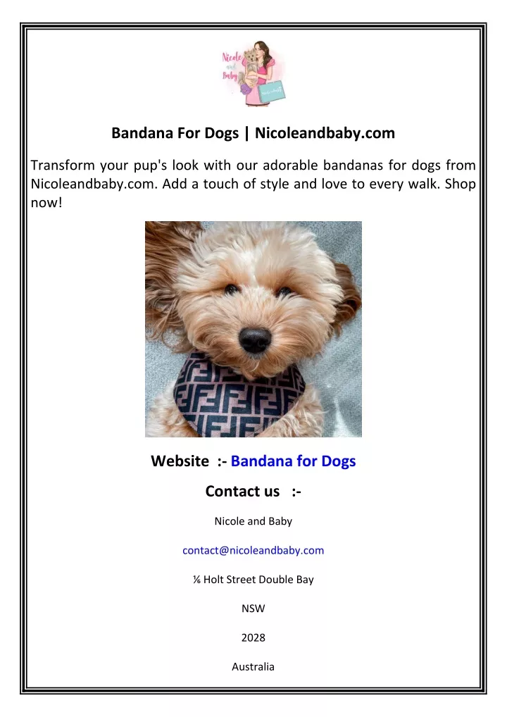 bandana for dogs nicoleandbaby com