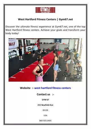 West Hartford Fitness Centers   Gym67.net
