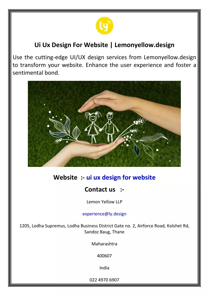 ui ux design for website lemonyellow design