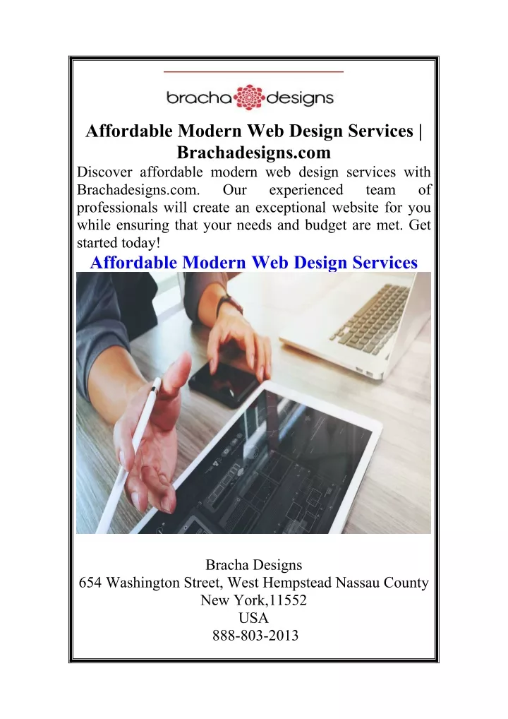 affordable modern web design services