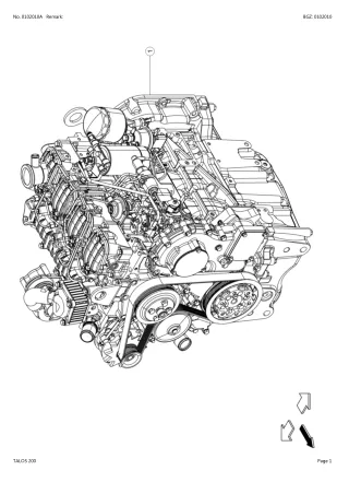 CLAAS TALOS 200 TRACTOR Parts Catalogue Manual (SN 2189010001-2189010854)