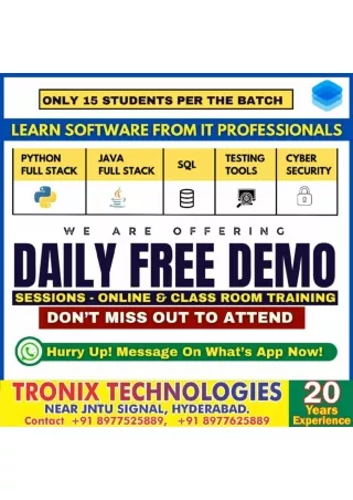 software training institute in Hyderabad