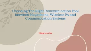Choosing The Right Communication Tool between Megaphone, Wireless PA and Communication Systems