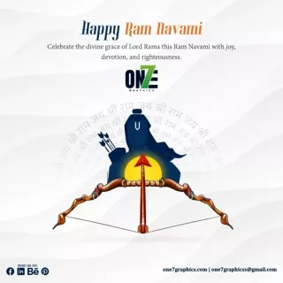 Happy Ram Navami poster |Poster design | one 7 graphics