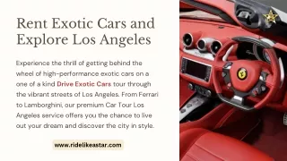 Rent Exotic Cars and Explore Los Angeles