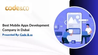 Mobile App Development Company Dubai
