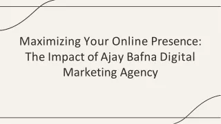 AJAY BAFNA DIGITAL MARKETING AGENCY