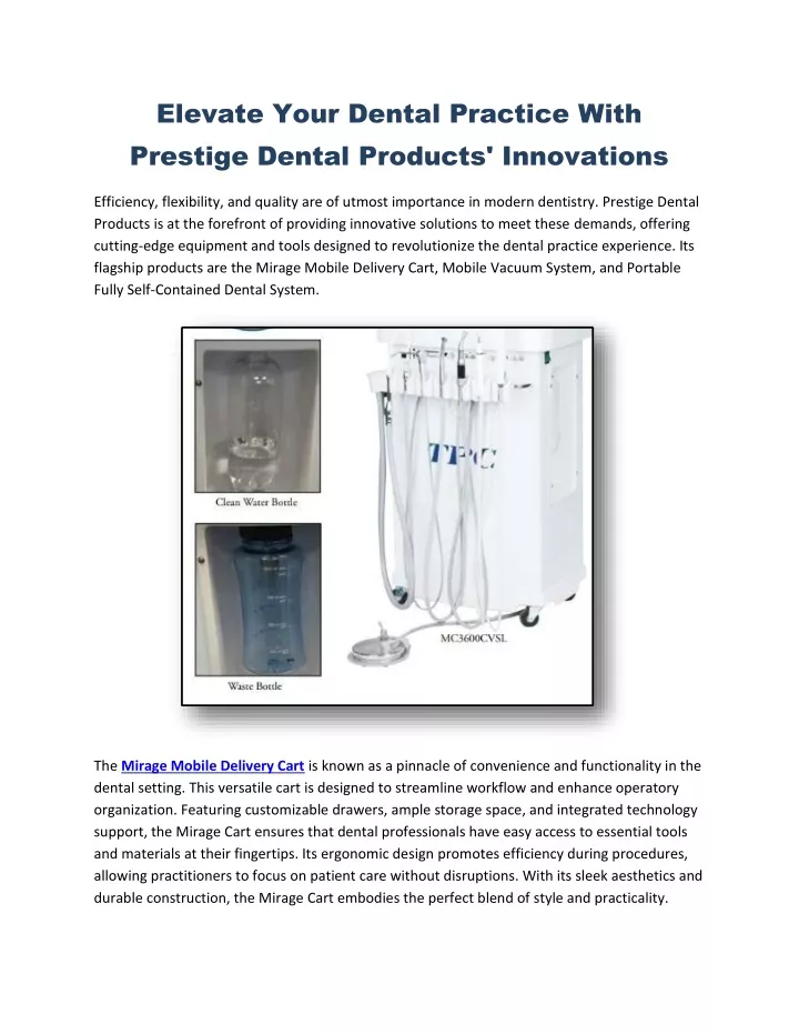 elevate your dental practice with prestige dental