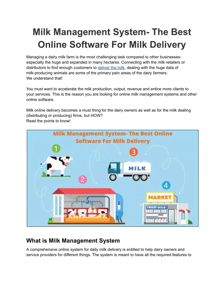 milk management system the best online software