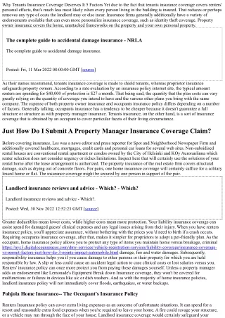 Why Tenants Insurance Coverage Deserves It 5 Reasons