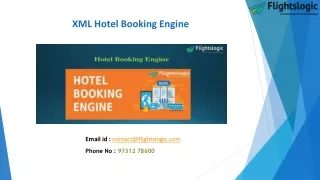 XML Hotel Booking Engine