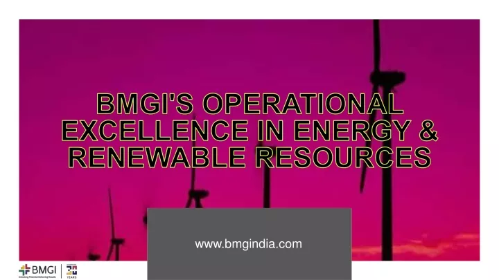 bmgi s operational excellence in energy renewable resources