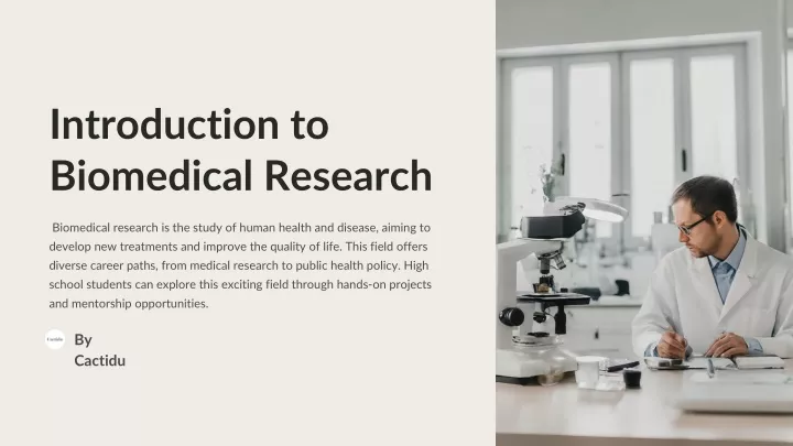introduction to biomedical research