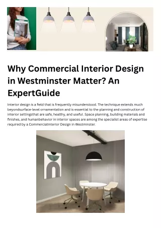 Why Commercial Interior Design in Westminster Matter An Expert (3)