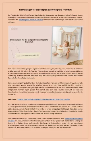 Neugeborenen-Fotoshootings in Frankfurt am Main