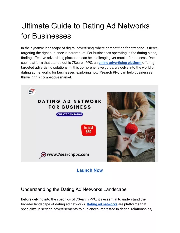 ultimate guide to dating ad networks