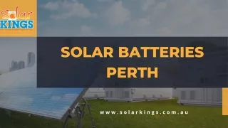 Solar Batteries Perth