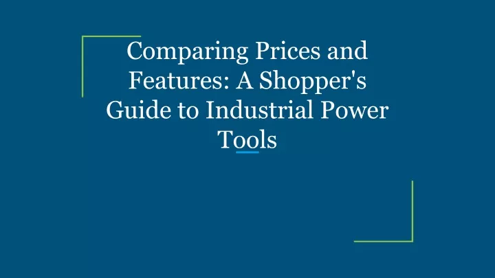 comparing prices and features a shopper s guide