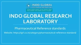 Pharmaceutical Reference Standards