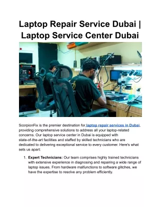 Laptop Repair Service Dubai _ Laptop Service Center Dubai