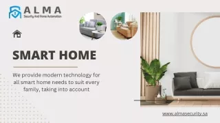 Smart Homes | Smart Home System | Alma Security