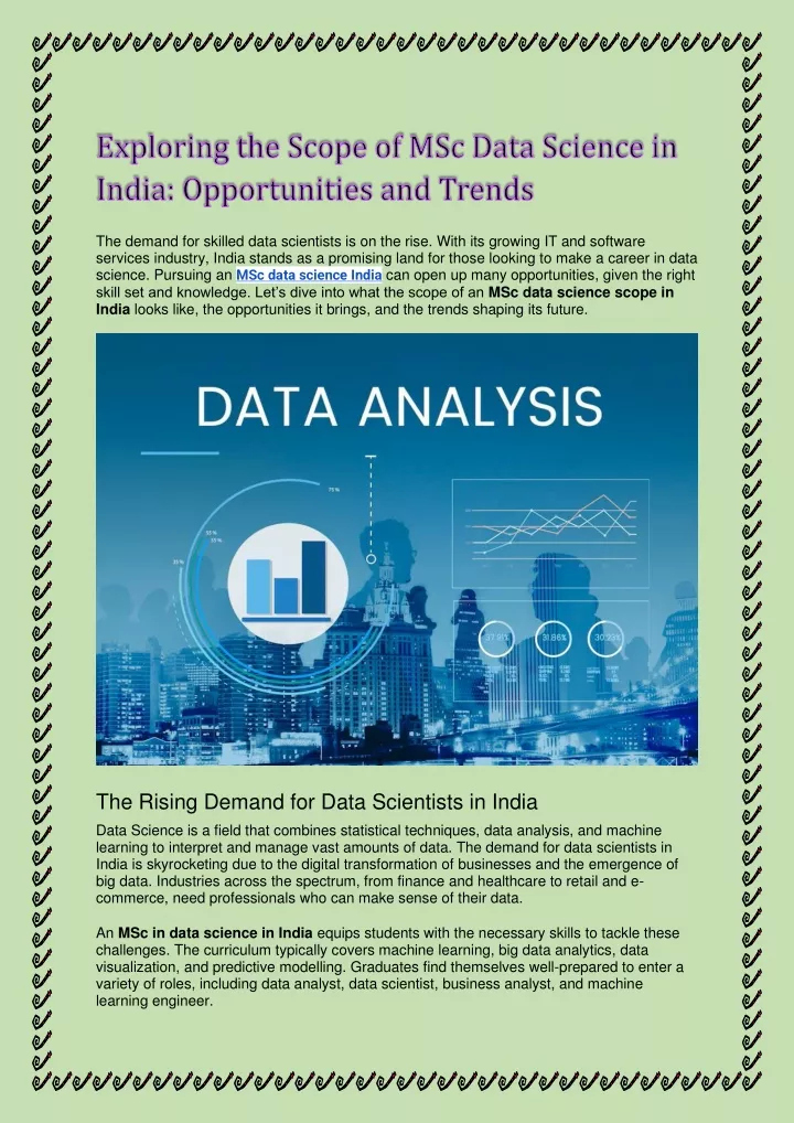 exploring the scope of msc data science in