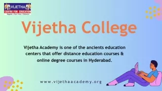 Distance Education Courses Hyderabad