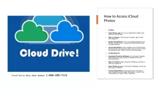 Fixed 1-800-385-7116 Support Access iCloud Photos with the iCloud Support Assist