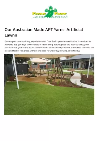 Transform Your Space with Artificial Turf Adelaide by Titan Turf (1)